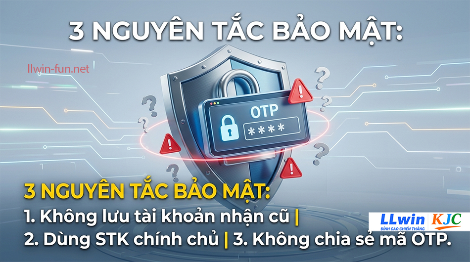 bảo mật giao dịch tuyệt đối an to&agrave;n tại llwin kjc