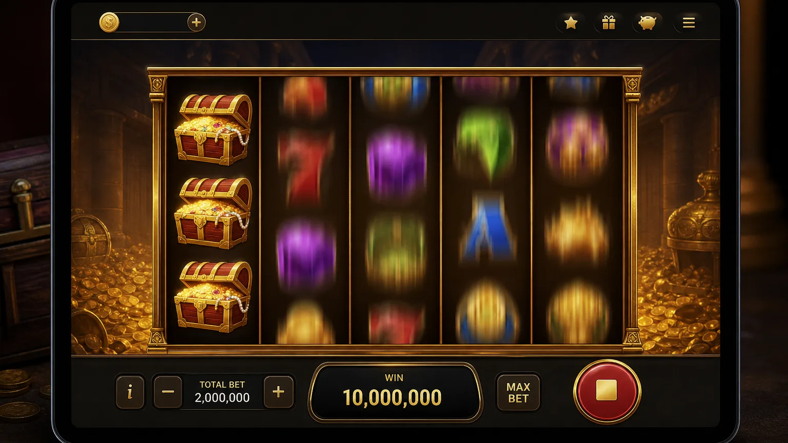 Giao diện slot jackpot tại LLwin: v&ograve;ng quay v&agrave; biểu tượng v&agrave;ng